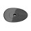 Umywalka nablatowa Neya Carbon Grey + syfon chrom Besco (UMN-60-CGC)