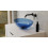 Umywalka nablatowa Anya Blue Wave + syfon chrom Besco (UMA-50-BWC)