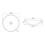 Umywalka ceramiczna 46x13,5 cm Zero CeraStyle (071600)