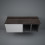 Blat meblowy 121x46 cm - moka walnut Rak-plano RAK Ceramics (PLASL12146MOK)