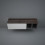 Blat meblowy 161x46 cm - moka walnut Rak-plano RAK Ceramics (PLASL16146MOK)