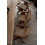 Fotel drewniany joy brązowy 4 szt Monnarita (MMRC0055B4)