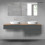Zestaw mebli 180 cm z blatem grafit mat/dąb Vernal Oltens (68562400)