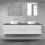 Zestaw mebli 180 cm z blatem szary mat/czarny mat Vernal Oltens (68579700)