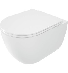 Miska WC z deską bezkołnierzowa Round Deante (CGRD6ZPW)