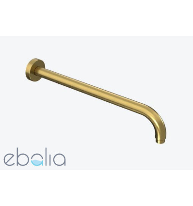 Ramię prysznicowe ścienne 40 cm okrągłe złoto szczotkowane Excellent (AREX.3140GB)