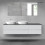 Zestaw mebli 180 cm z blatem szary mat/czarny mat Vernal Oltens (68615700)