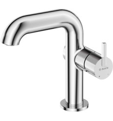 Bateria umywalkowa z prostokątną wylewką chrom Silia Deante (BQS 024M)