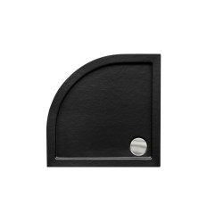 Brodzik półokrągły 80 Aron Slimline Stone Effect Besco (BAA-80-NR-CN)