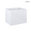 Zestaw mebli łazienkowych 160 cm z blatem biały połysk/czarny mat Vernal Oltens (68432000)