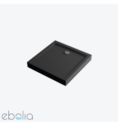 Brodzik kwadratowy 80x80 Forma Compact X czarny mat Excellent (BREX.1402.080.080.BLC)