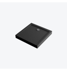Brodzik kwadratowy 100x100 Forma Compact X czarny mat Excellent (BREX.1402.100.100.BLC)