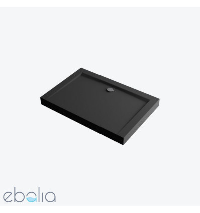 Brodzik prostokątny 90x80 Forma Compact X czarny mat Excellent (BREX.1403.090.080.BLC)