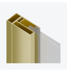 Profil poszerzający kabiny 10mm Ortigo złoty połysk Excellent (KAEX.5090.GL)