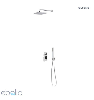 Zestaw bateria podtynkowa z deszczownicą 22 cm Atran i kompletem prysznicowym Sog chrom połysk Gota Oltens (36616100)