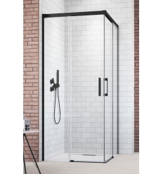 Kabina prysznicowa 80x80 Idea 8 Black KDD Radaway (10370080-54-01L + 10370080-54-01R)