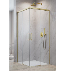 Kabina prysznicowa 80x80 Idea 8 Brushed Gold KDD Radaway (10370080-99-01L + 10370080-99-01R)