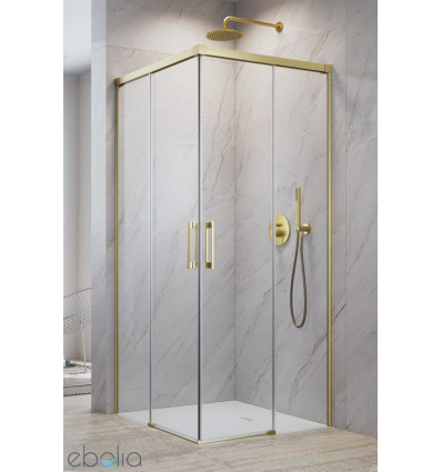 Kabina prysznicowa 70x70 Idea Brushed Gold KDD Radaway (387065-99-01L + 387065-99-01R)