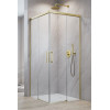 Kabina prysznicowa 70x70 Idea Brushed Gold KDD Radaway (387065-99-01L + 387065-99-01R)