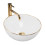 Umywalka nablatowa Stella White Gold Edge Rea (REA-U7445)