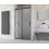 Drzwi prysznicowe 120 Lewe Idea 8 Black DWJ Radaway (10330620-54-01L + 10350553-01-01)