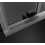 Drzwi prysznicowe 140 Prawa Idea 8 Black DWJ Radaway (10330720-54-01R + 10350653-01-01)