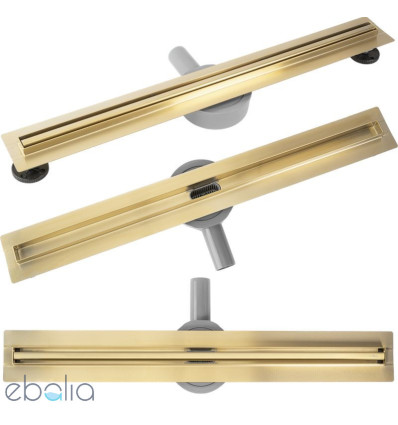 Odpływ liniowy 60 Neox Slim Pro złoty szczotkowany Rea (REA-G2713)