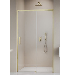 Drzwi prysznicowe 140 Prawa Idea 8 Brushed Gold DWJ Radaway (10330720-99-01R + 10350653-01-01)