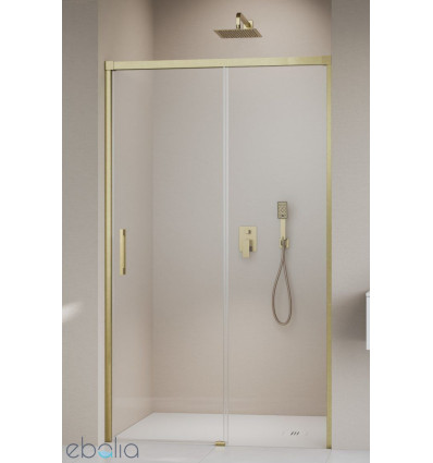 Drzwi prysznicowe 140 Prawa Idea 8 Brushed Gold DWJ Radaway (10330720-99-01R + 10350653-01-01)