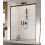 Drzwi prysznicowe 160 Idea 8 Black DWD Radaway (10380435-54-01 + 10390368-01-01)