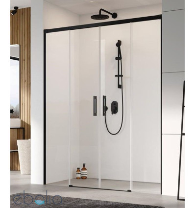 Drzwi prysznicowe 190 Idea 8 Black DWD Radaway (10380520-54-01 + 10390433-01-01)