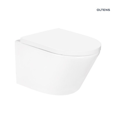 Miska WC wisząca PureRim SmartClean z deską wolnoopadającą biały połysk Jog Kort Oltens (42530000)