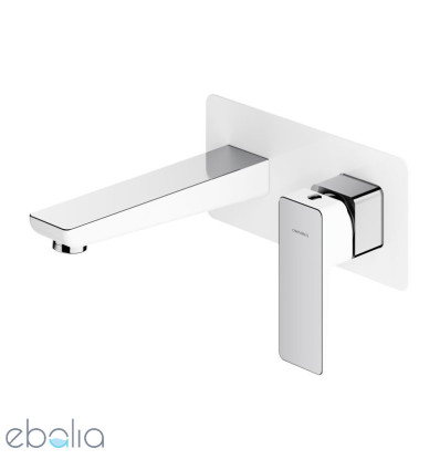 Bateria umywalkowa podtynkowa Parma chrom/biały Omnires (PM7415CRB)