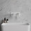 Bateria umywalkowa podtynkowa Parma chrom/biały Omnires (PM7415CRB)