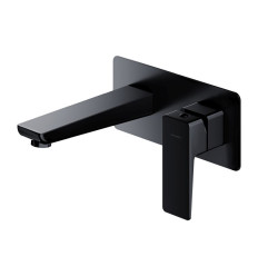 Bateria umywalkowa podtynkowa czarny mat Parma Omnires (PM7415BL)