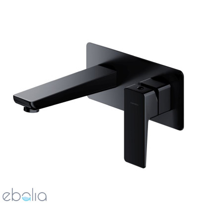 Bateria umywalkowa podtynkowa czarny mat Parma Omnires (PM7415BL)