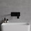 Bateria umywalkowa podtynkowa czarny mat Parma Omnires (PM7415BL)