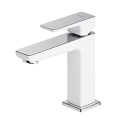 Bateria umywalkowa Parma chrom/biały Omnires (PM7410CRB)