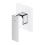 Bateria prysznicowa podtynkowa Parma chrom/biały Omnires (PM7445CRB)