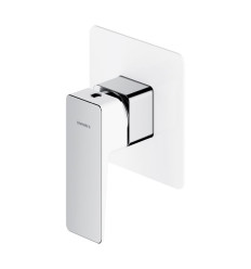 Bateria prysznicowa podtynkowa Parma chrom/biały Omnires (PM7445CRB)