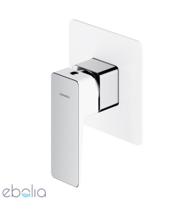 Bateria prysznicowa podtynkowa Parma chrom/biały Omnires (PM7445CRB)