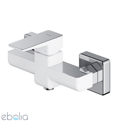 Bateria prysznicowa natynkowa chrom/biały Parma Omnires (PM7440CRB)