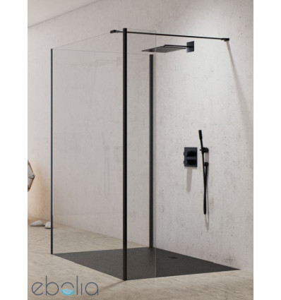 Kabina walk-in 90x120x50x200 New Modus Black New Trendy (EXK-5590/EXK-5600/EXK-5571)