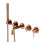 Bateria wannowa 5-otworowa podtynkowa Y miedź Omnires (Y1237/1SCP)