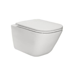 Miska podwieszana Gap Rimless Square z deską wolnoopadającą slim Roca (A34H470000)