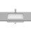 Umywalka podblatowa 54 quare FINECERAMIC Inspira Roca (A327535000)