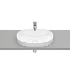 Umywalka blatowa 55 cienkościenna Round FINECERAMIC Inspira Roca (A327527000)