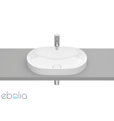 Umywalka blatowa 55 cienkościenna Round FINECERAMIC Inspira Roca (A327527000)