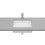 Umywalka podblatowa 43 Square FINECERAMIC Inspira Roca (A327536000)
