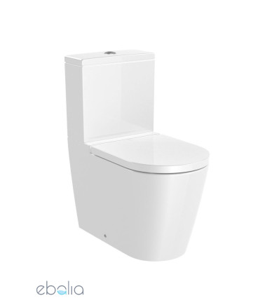 Miska WC do kompaktu Round Rimless o/podwójny inspira Roca (A342526000)